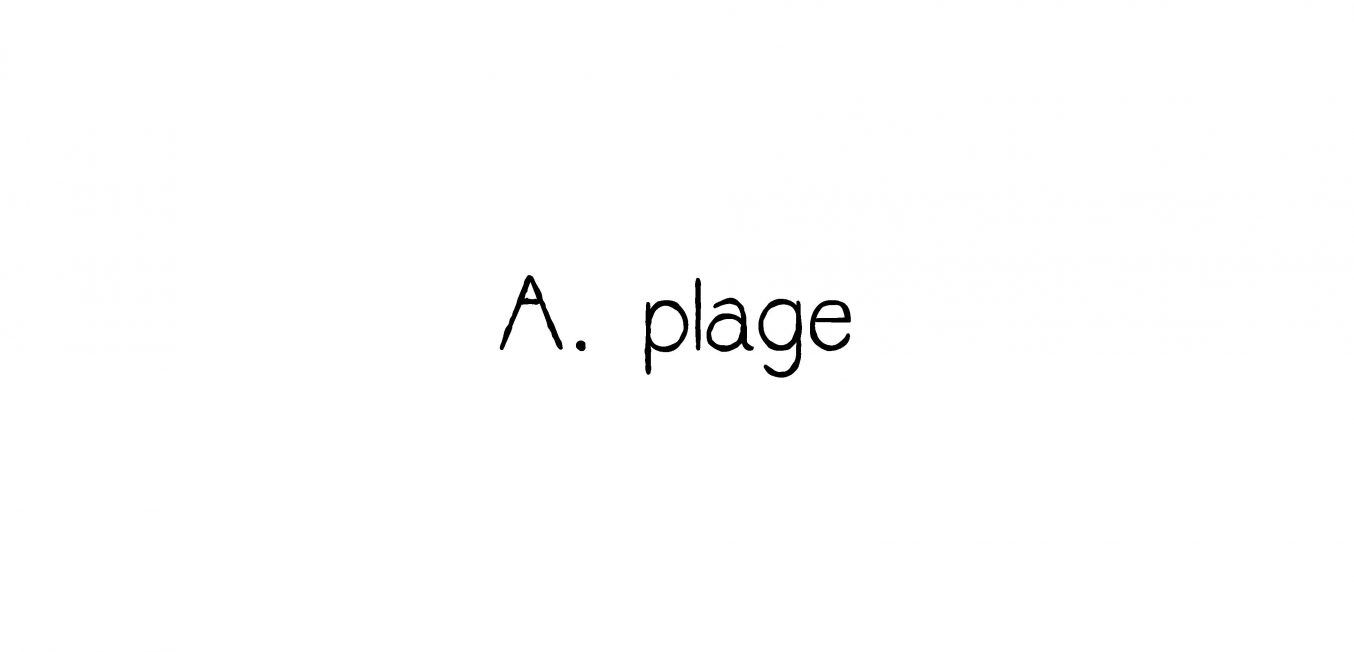 A. plage